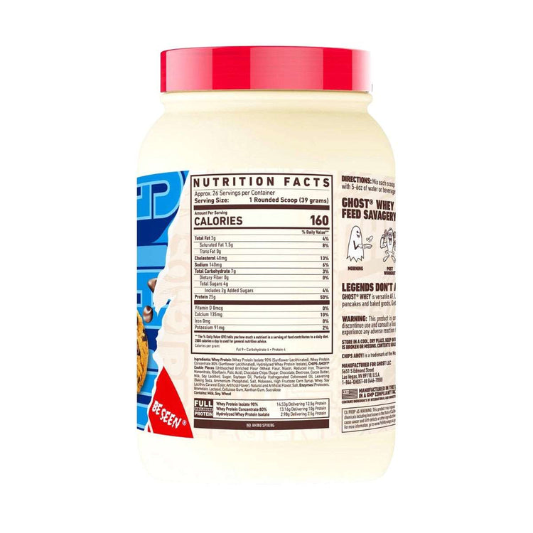 GHOST Whey protein 900g tub, alternative view