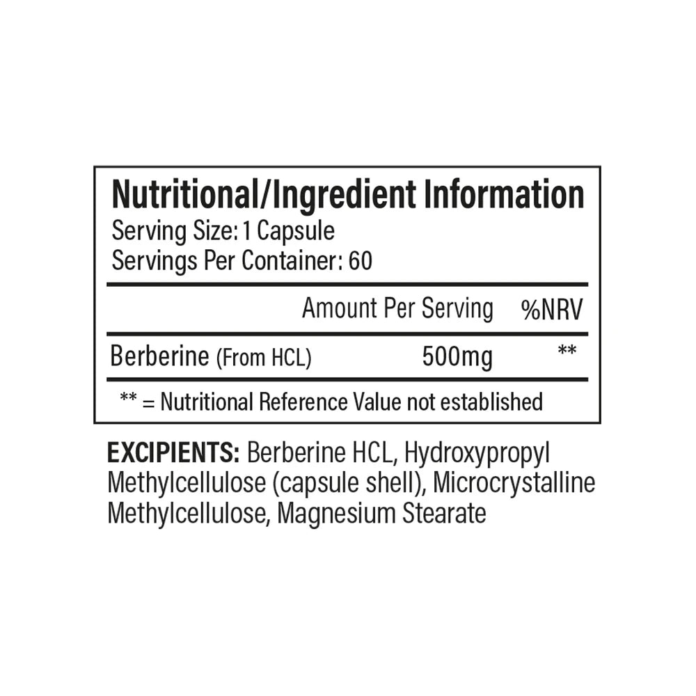 Berberine Extract – Premium Botanical Metabolism Support (60 Caps)