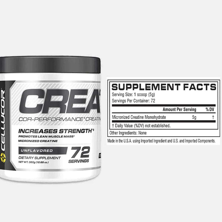 Cellucor Creatine Performance 306g unflavoured creatine tub, alternative view