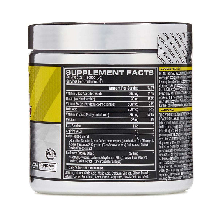 Cellucor C4 Ripped 170g pre-workout tub, alternative view