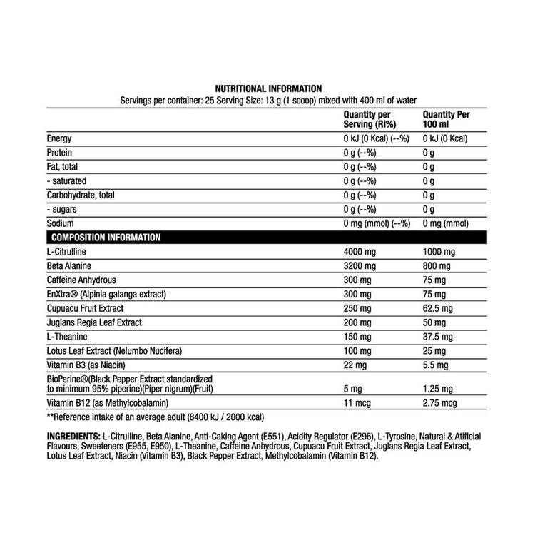 Chaos Crew Bring The Chaos extreme pre-workout tub