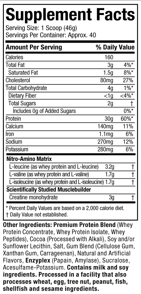 Muscletech Nitrotech Whey Protein 1.8Kg