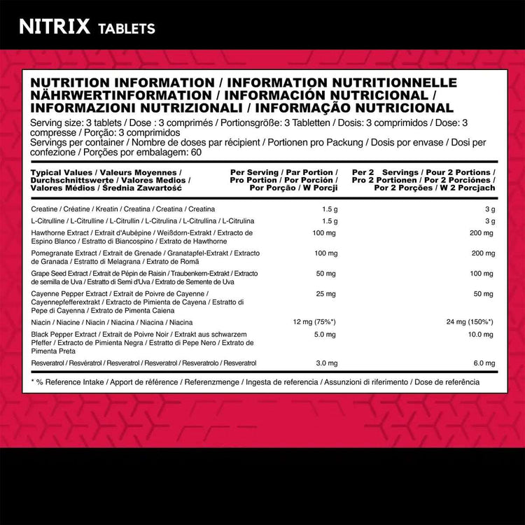 BSN Nitrix 2.0, 180 tablets bottle, alternative view