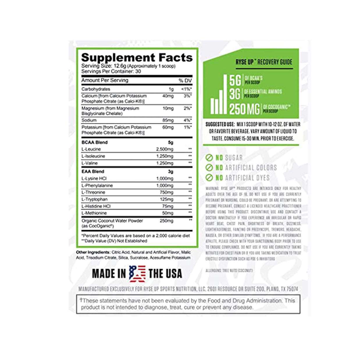 Ryse Bcaa+Eaa 350G