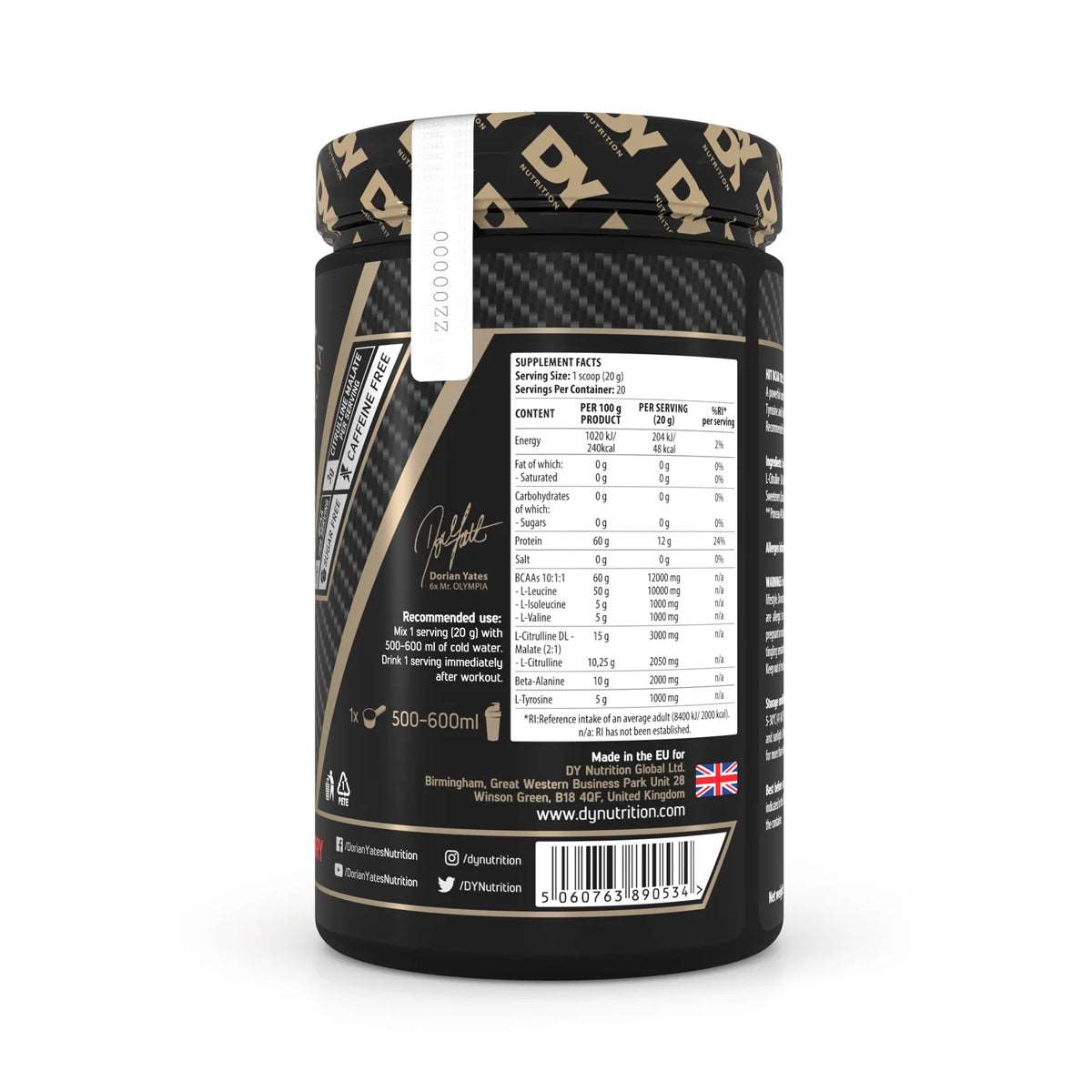 Dy Nutrition Hit Bcaa 10:1:1 400G