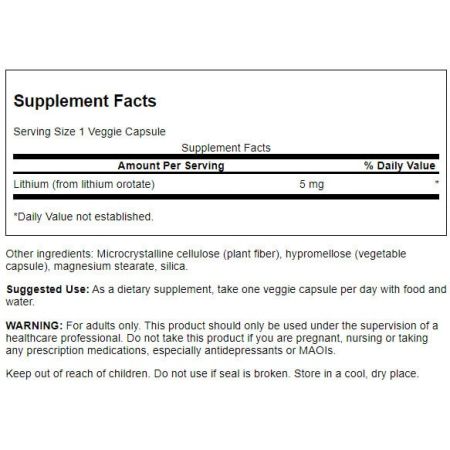 Swanson Ultra Lithium Orotate – Trace Mineral Research Compound