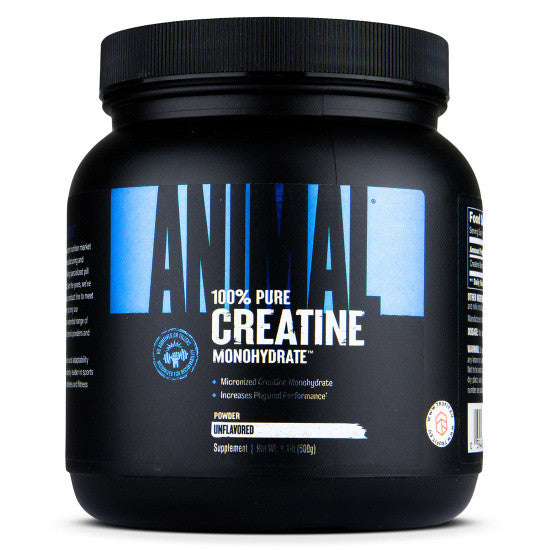 Animal Micronized Creatine Powder tub, front of pack