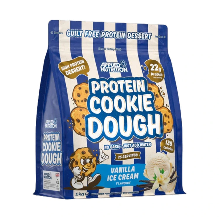 Applied Nutrition Protein Cookie Dough 1kg tub, Vanilla Ice Cream flavour