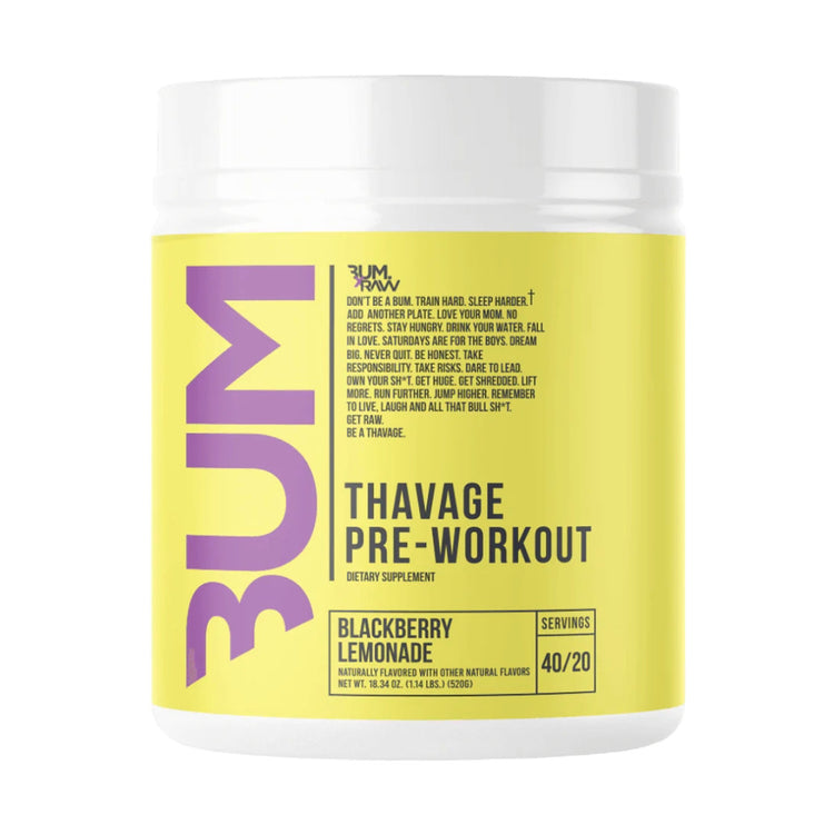 CBum Thavage pre-workout 520g, Blackberry Lemonade flavour