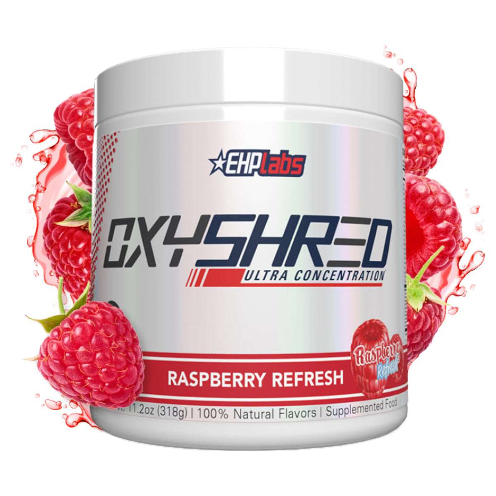 EHP Labs Oxyshred Ultra Raspberry refresh- front packet 