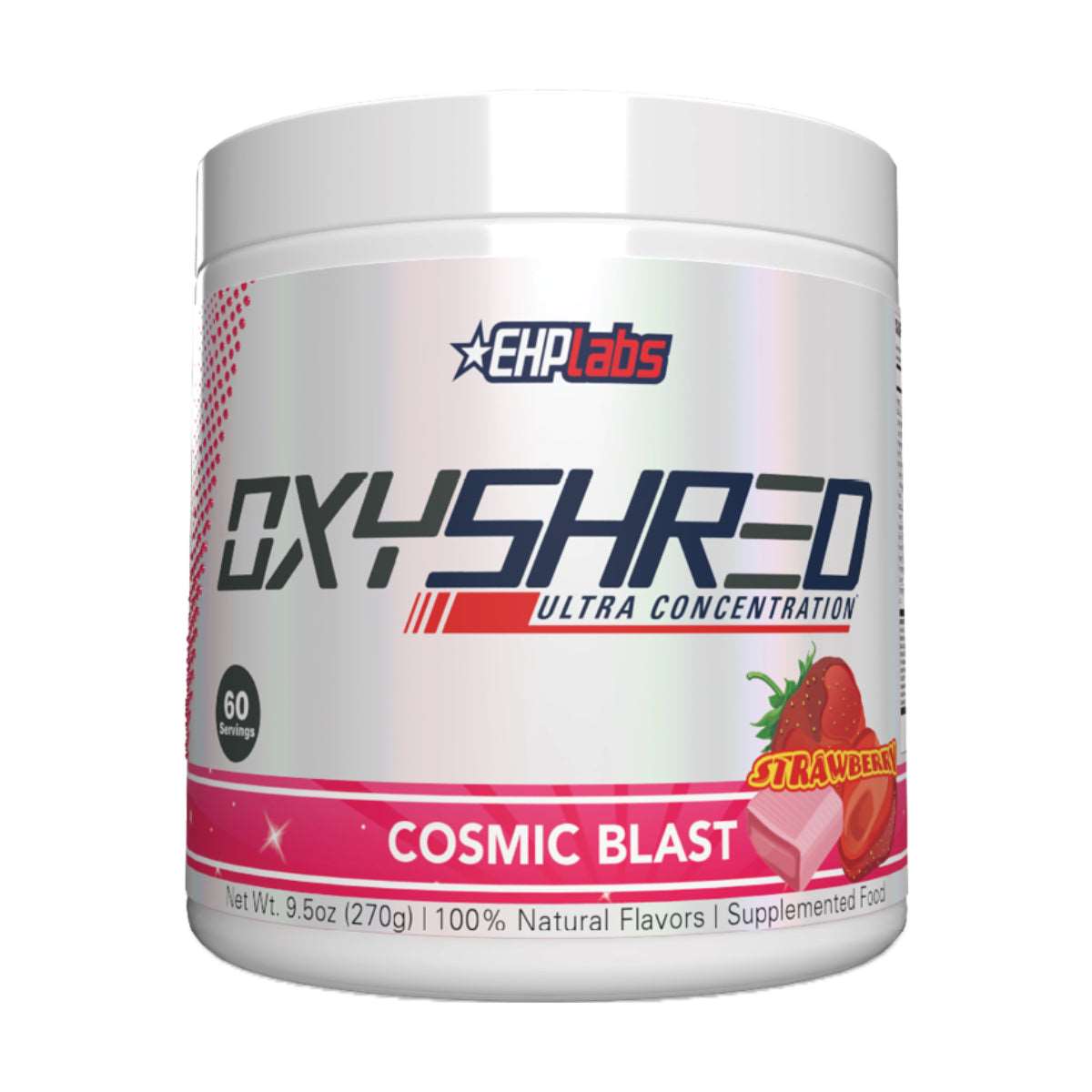 EHP Labs Oxyshred Ultra cosmic blast, front packet 