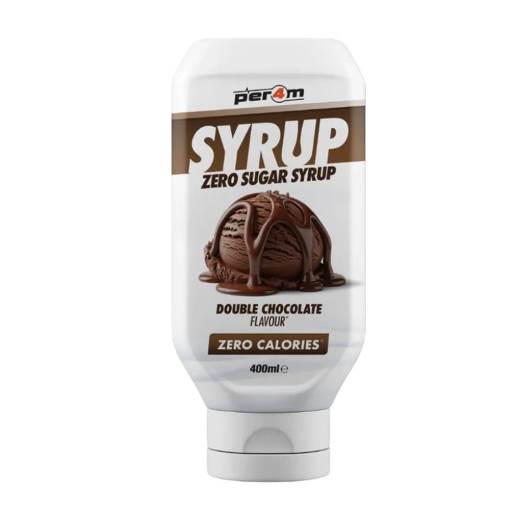PER4M Zero Syrup 400ml squeezy bottle, Double Chocolate flavour, zero sugar