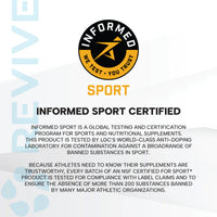 Informed Sport certification logo and text on a white background