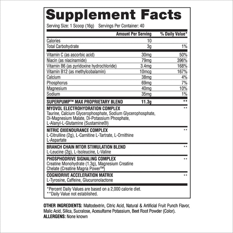 Gaspari Nutrition Super Pump 640g