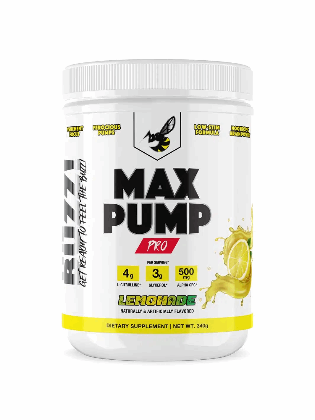 the buzz max pump pro lemonade