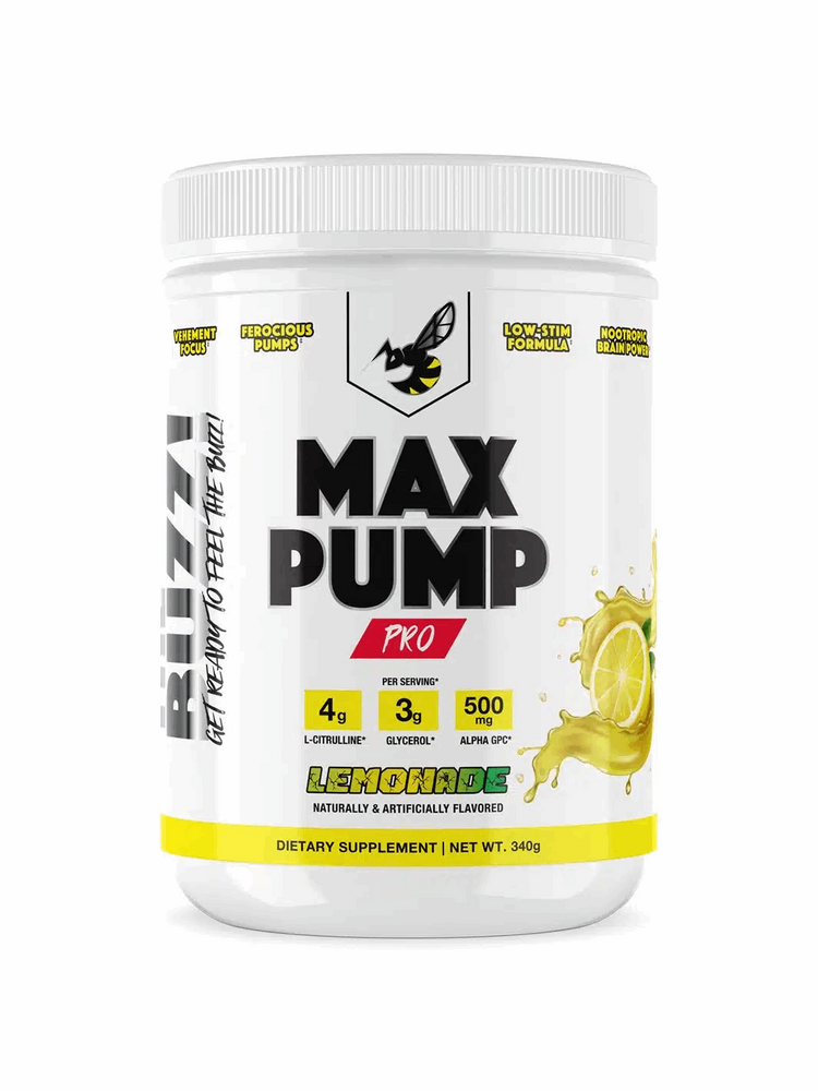 The Buzz Max Pump Pro 340g, Lemonade flavour