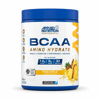 Applied Nutrition BCAA Amino Hydrate 450g Pineapple tub on a white background