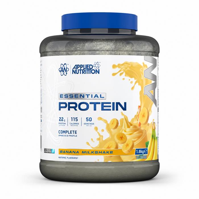 Applied Nutrition Essential Protein 1.6kg Banana Milkshake tub