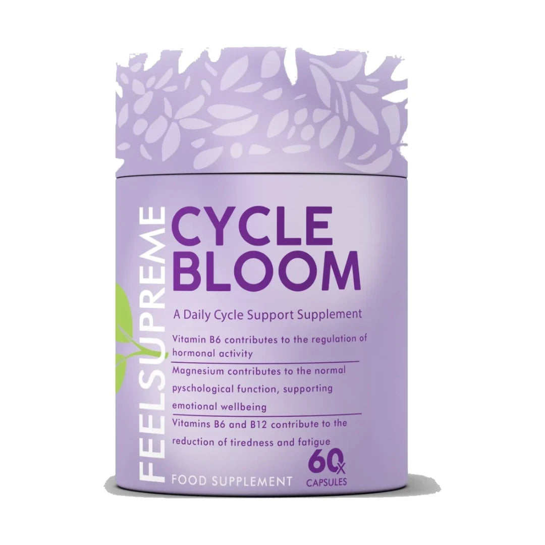 Feel Supreme Cycle Bloom 60 capsules tub front on white background