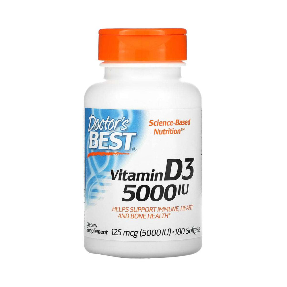Doctors Best Vitamin D3 5000 Iu 180 Softgels