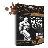 DY Nutrition Metabolic Mass Gainer 6000g bag, Chocolate flavour, front of pack on white background