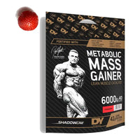DY Nutrition Metabolic Mass Gainer 6000g bag, Strawberry flavour, front of pack on white background