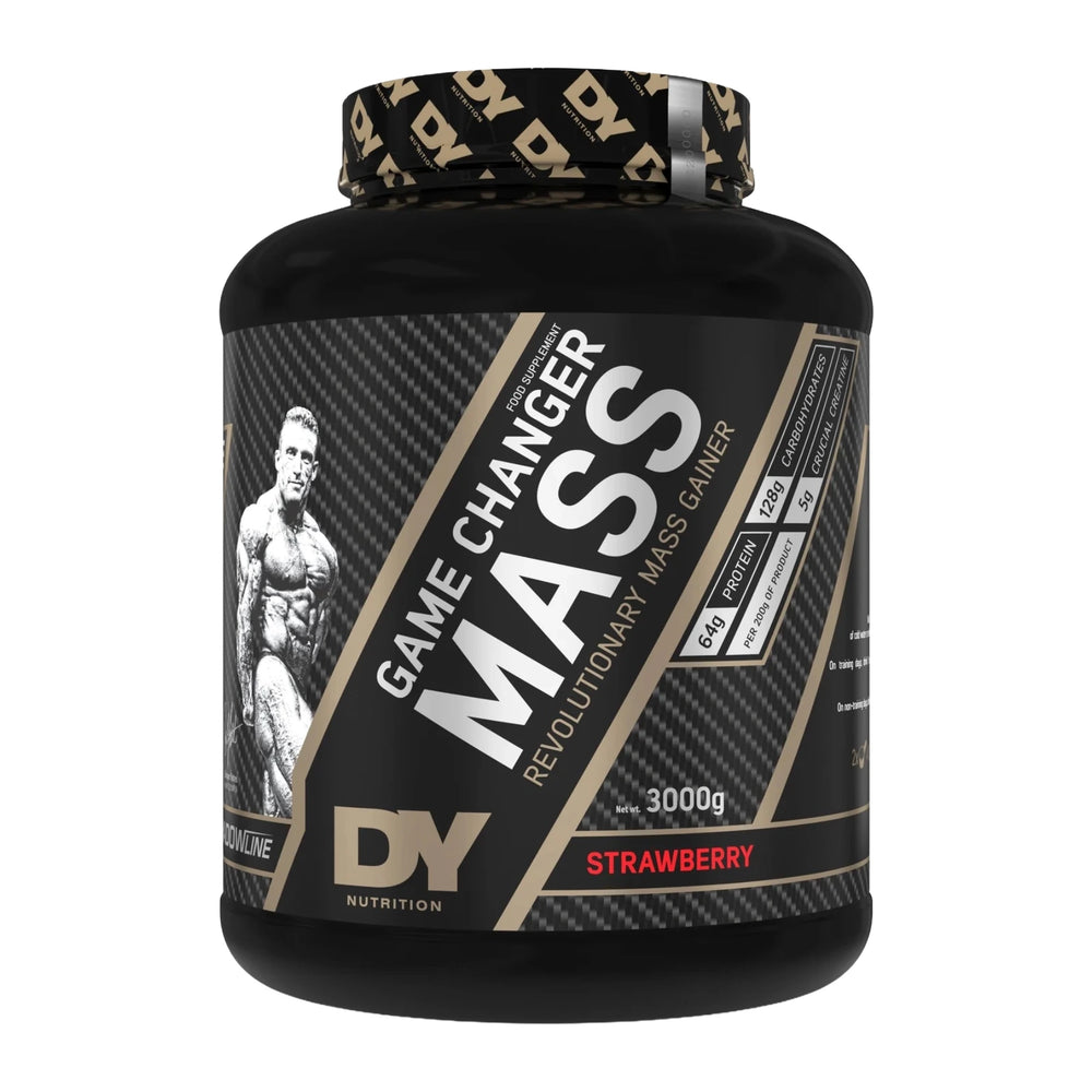 DY Nutrition Game Changer Mass Gainer protein and carbohydrate supplement for energy metabolism and muscle performance
