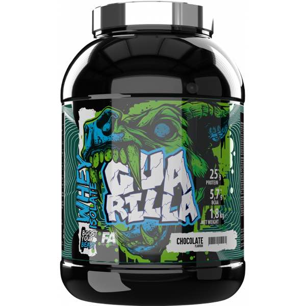 FA Nutrition GUARILLA Whey Isolate 1.8kg – Chocolate tub shown for all flavours