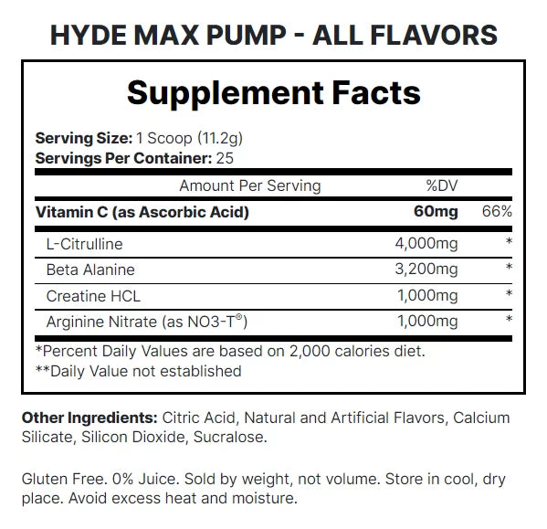 Pro Supps Hyde Max Pump 25