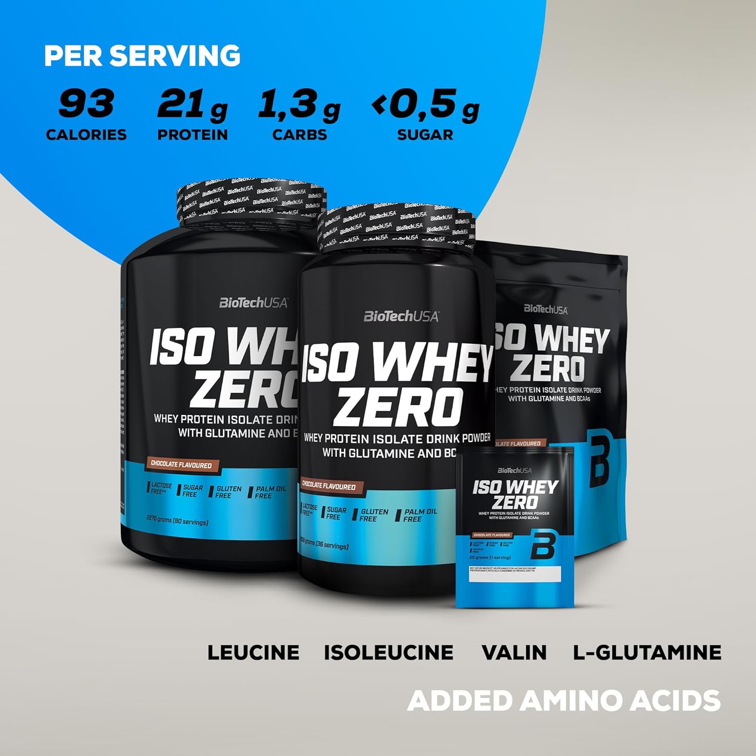 BioTech USA Iso Whey Zero - Gluten | Lactose | Sugar Free