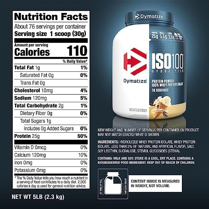 Dymatize Iso 100 Whey Hydrolysate Protein