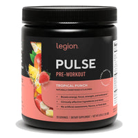 Legion Pulse pre-workout Tropical Punch 20 servings tub
