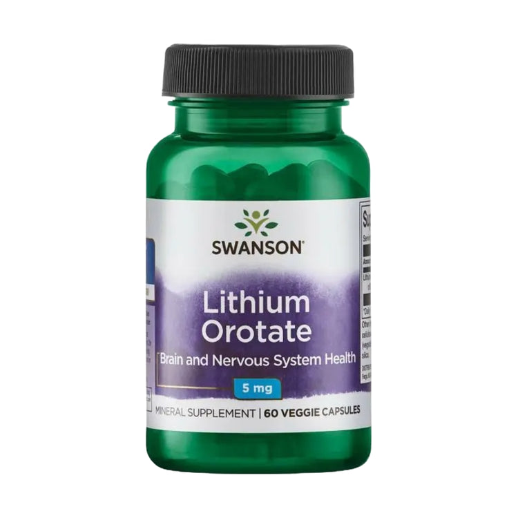 Swanson Ultra Lithium Orotate 5mg 60 VCaps