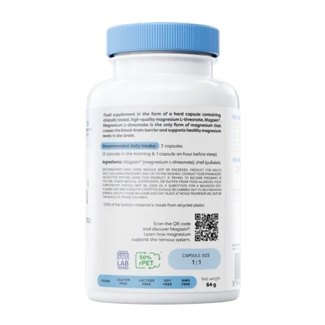 Osavi Vital Magtein magnesium L-threonate, 90 vegan capsules, alternative view