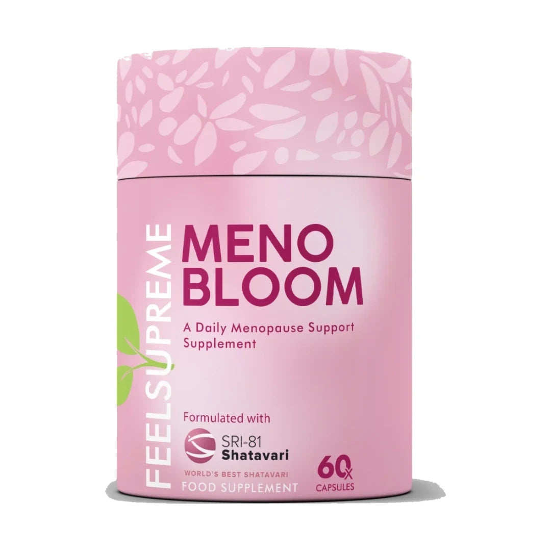 Feel Supreme Meno Bloom 60 capsules tub front on white background