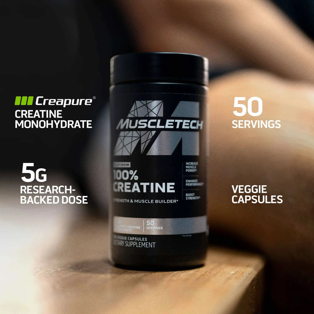 MuscleTech Creatine Creapure 100 Vaggie Caps