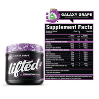 Lifted Hyperdrive Galaxy Grape supplement facts and ingredients