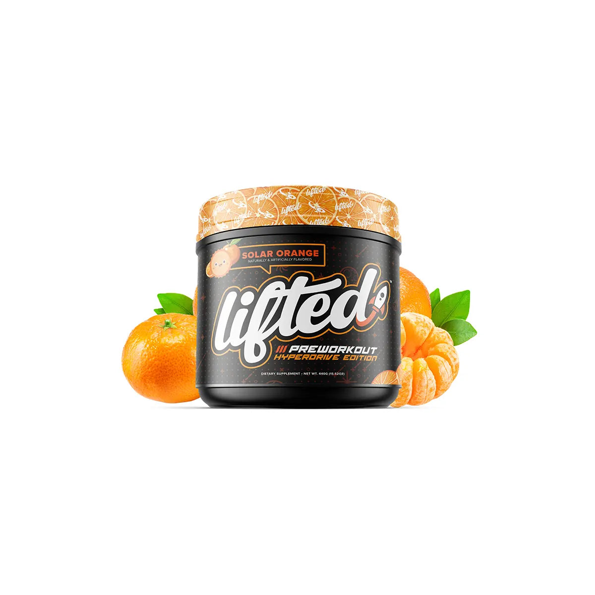 MuscleSport Lifted Hyperdrive 440g Solar Orange pre-workout