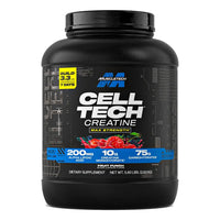 MuscleTech Cell-Tech Creatine Fruit Punch 2.63kg tub front on white background