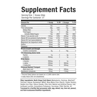 MuscleTech Cell-Tech Creatine supplement facts and ingredients panel