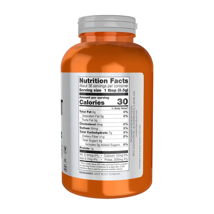 NOW Foods Sports Beet Root Powder 340g – nutrition facts and ingredients