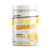 PER4M Creatine Gummies 375g Lemon Sherbet Fizz – 75 gummies tub on white background
