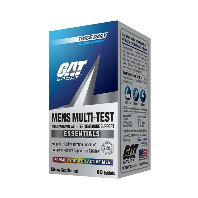 GAT Multi+Test men's multivitamin, 60 tablets bottle, alternative view