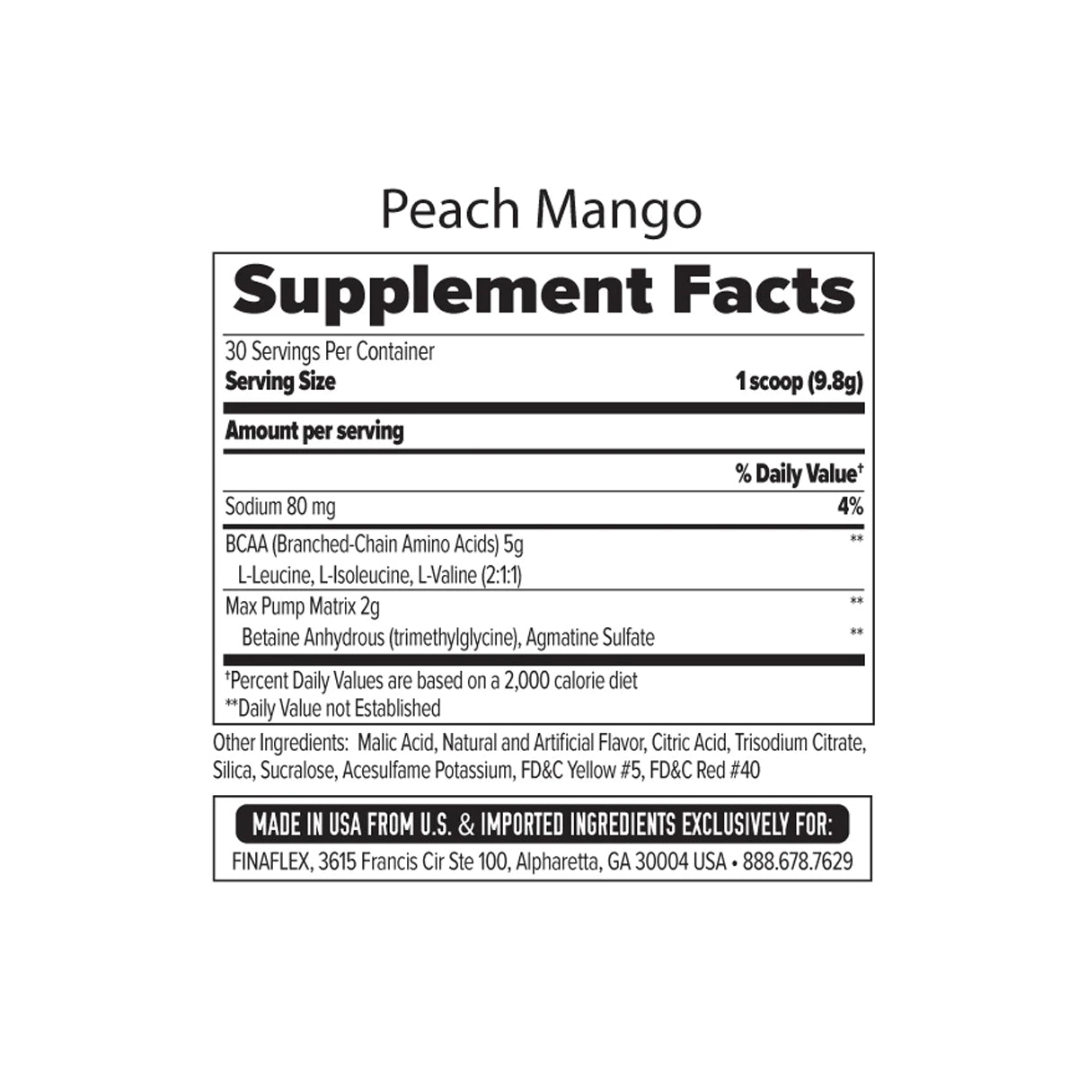 FINAFLEX BCAA Max Pump Ultimate Super Intra-Workout 295g