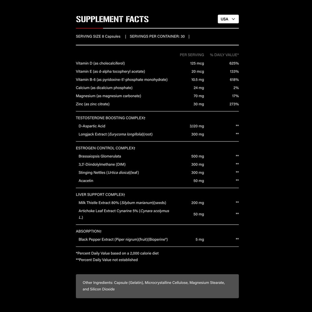 Rich Piana 5% Nutrition Post Gear 240Caps
