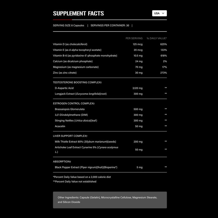 Rich Piana 5% Nutrition Post Gear 240 capsules, alternative view