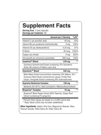 Project AD Matador back of bottle showing the supplement facts panel