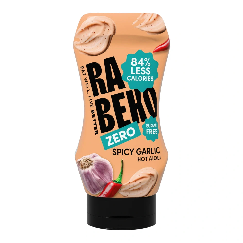 Rabeko Zero Sauce Spicy Garlic Hot Aioli 350g bottle
