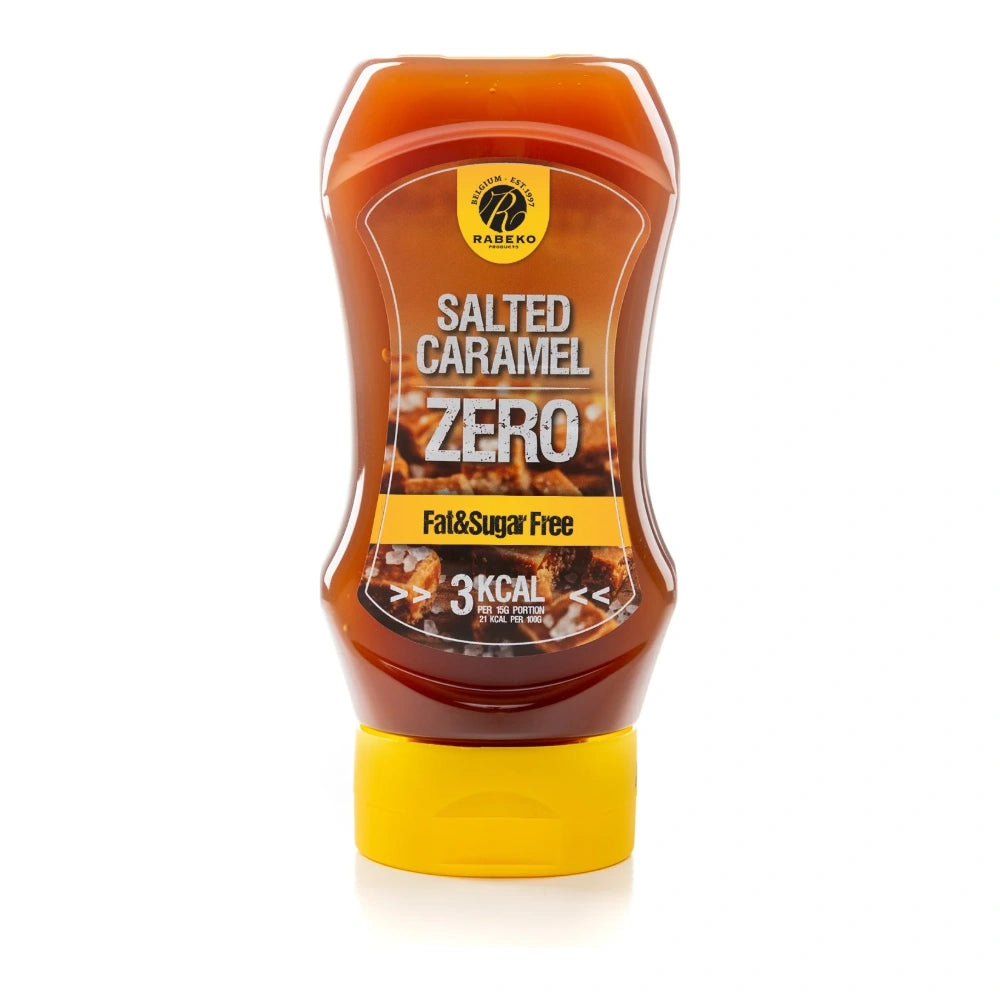 Rabeko Zero Sauce Salted Caramel 350g bottle