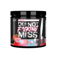 TBJP DNFM Strawberry Bubblegum high-stim pre-workout 320g, 40 servings